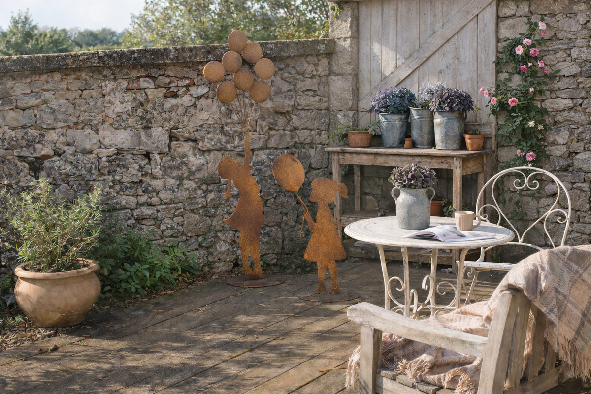 Décoration extérieure campagne chic et maison de charme - Maison Ysance 