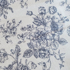 Lot de deux sets de table à fleurs bleues et blanches