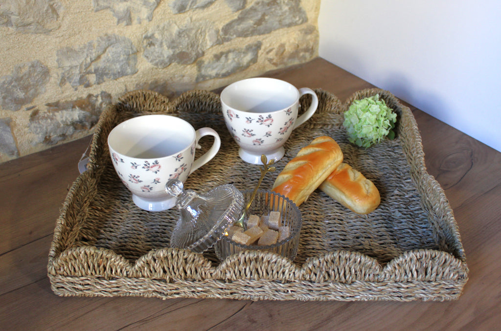 joli petit bocal en verre strié -décoration campagne chic et maison de famille - Comptoir de Famille - Maison Ysance