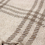 Couverture tissée motif carreaux