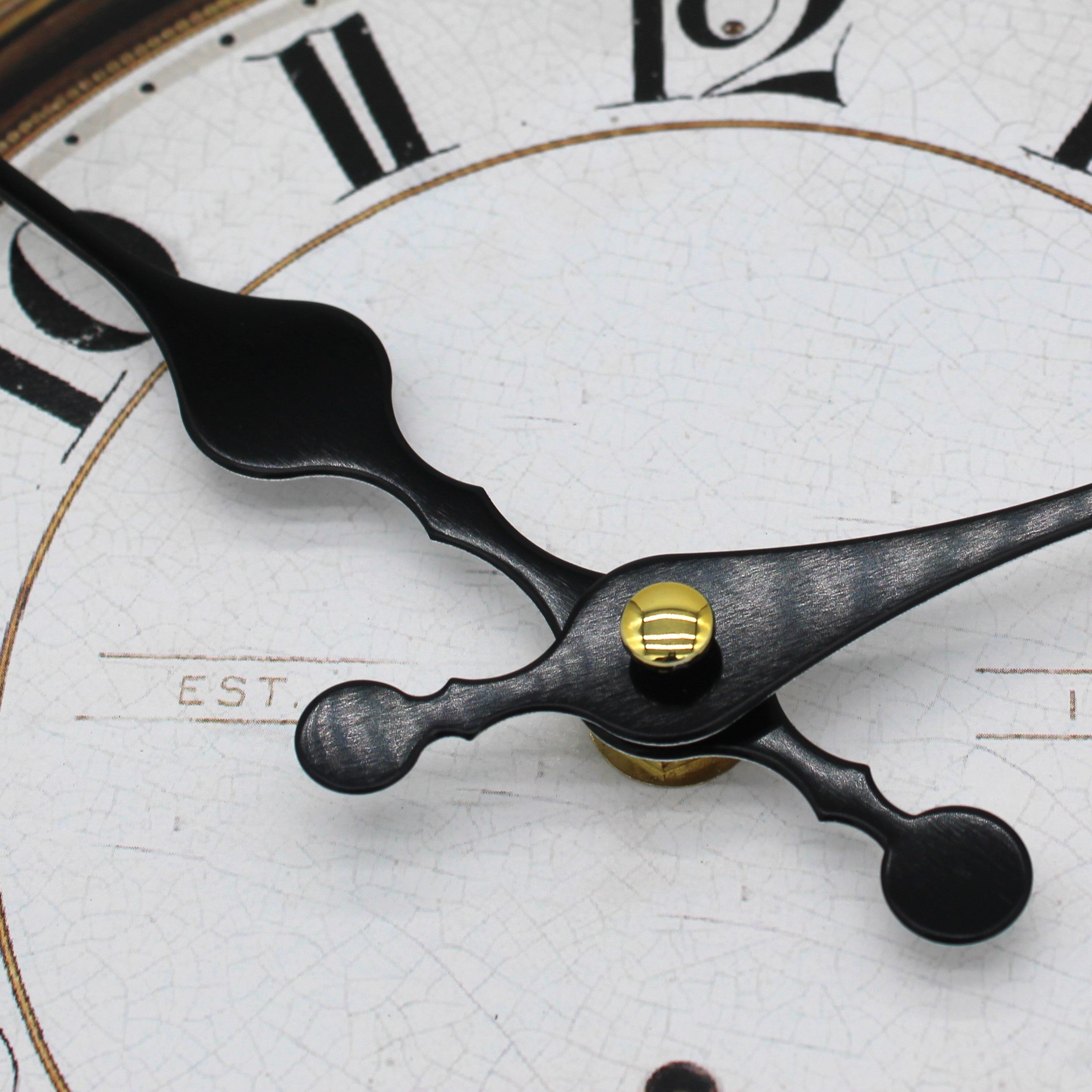 Horloge murale fleurie