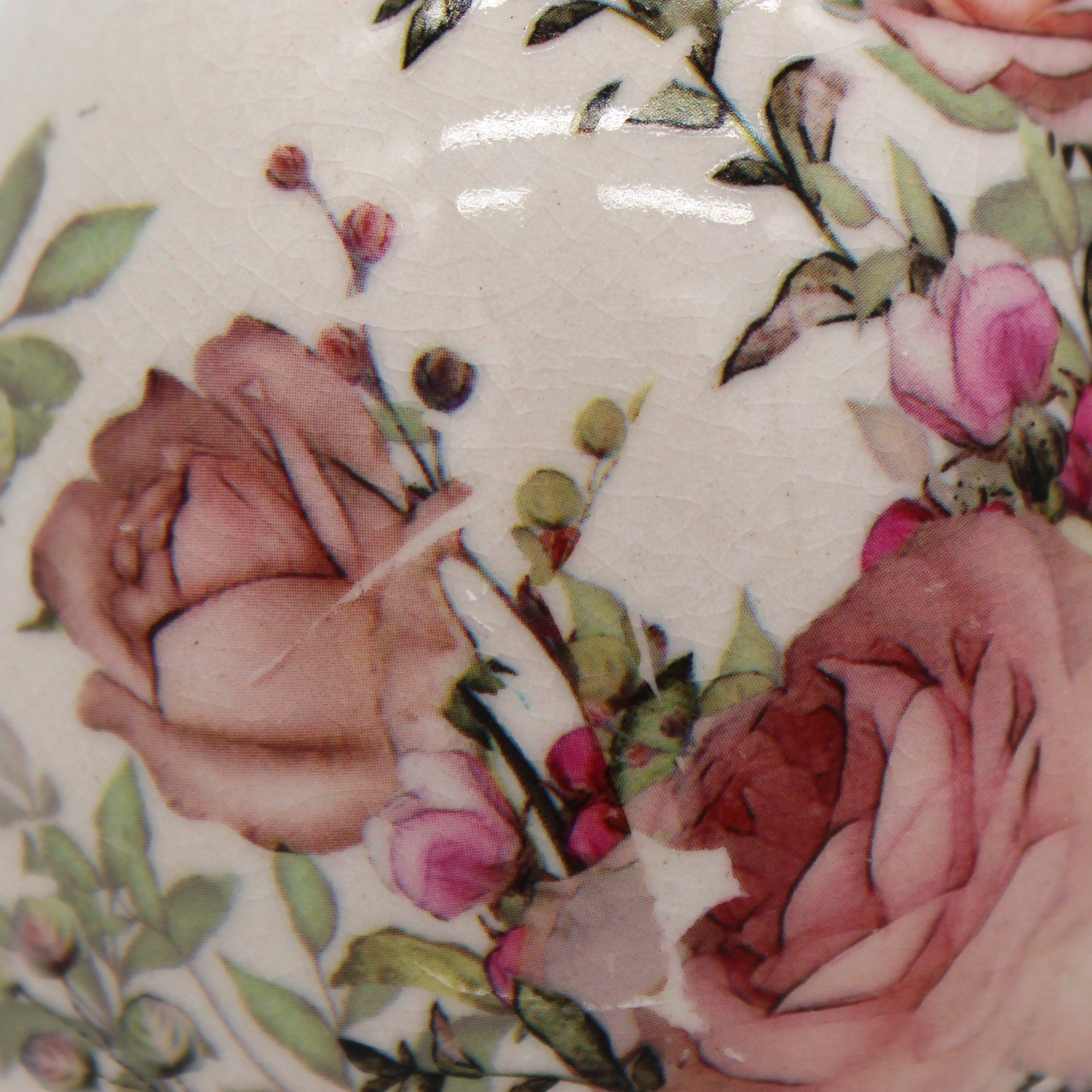 Oeuf fleuri en céramique