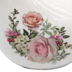 Statuette oiseau motif floral