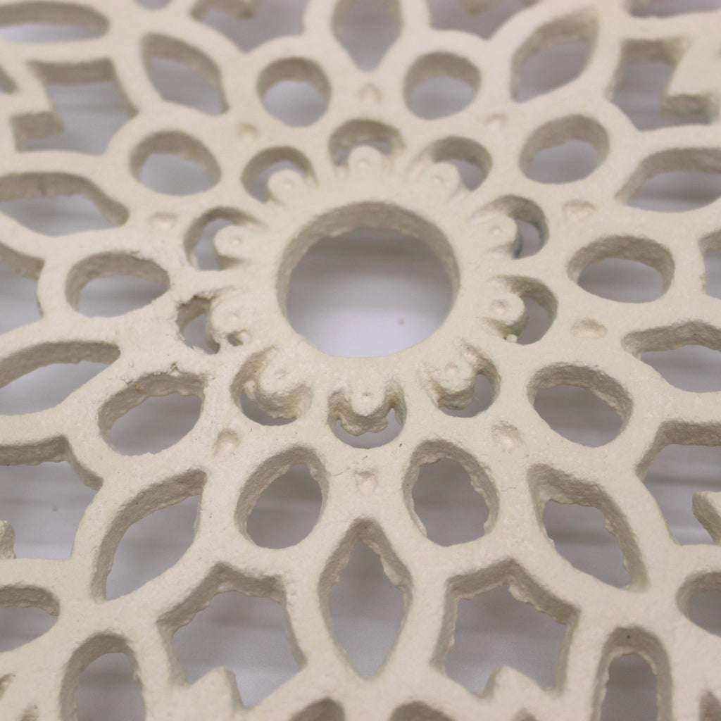 Dessous de plat rosace blanc