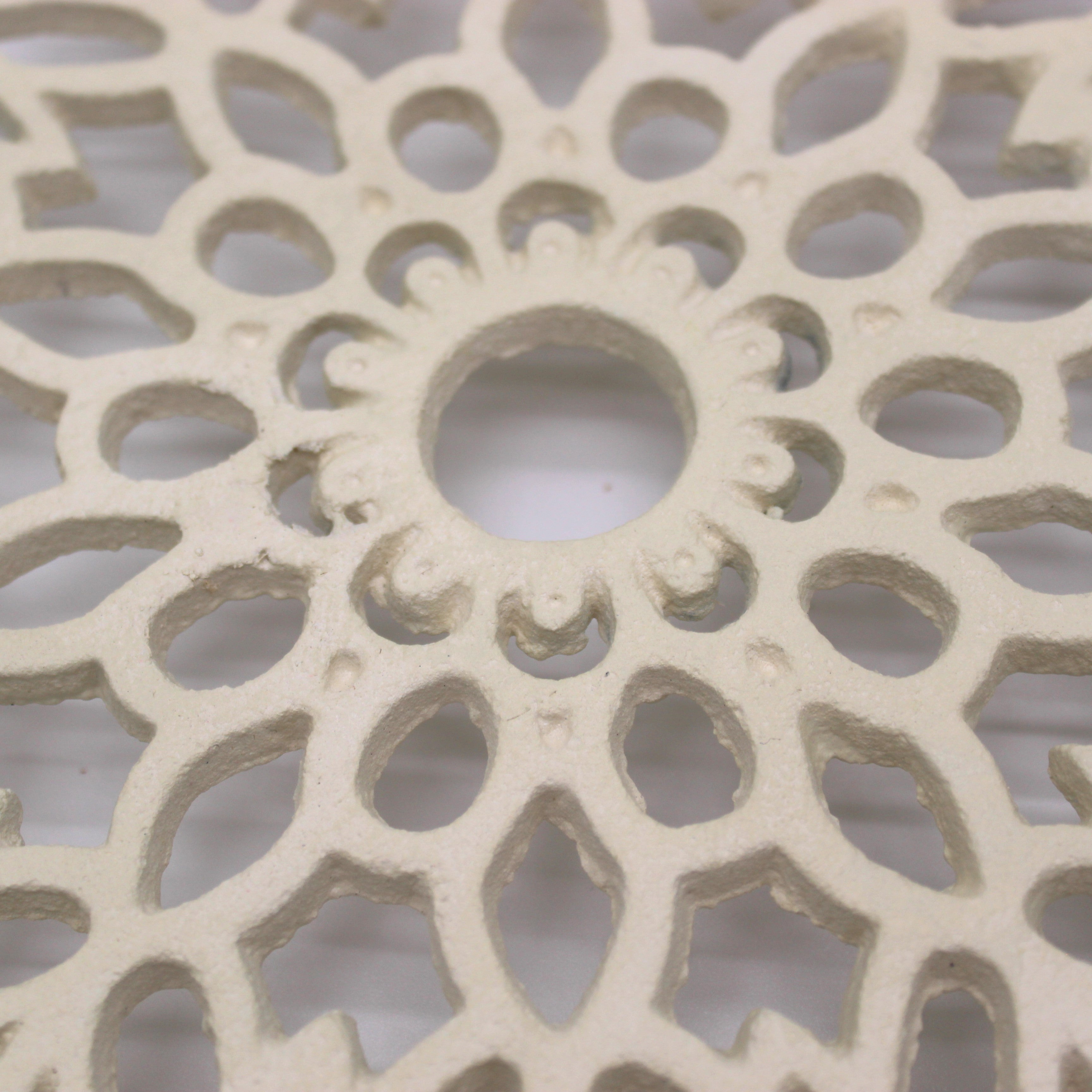 Dessous de plat rosace blanc