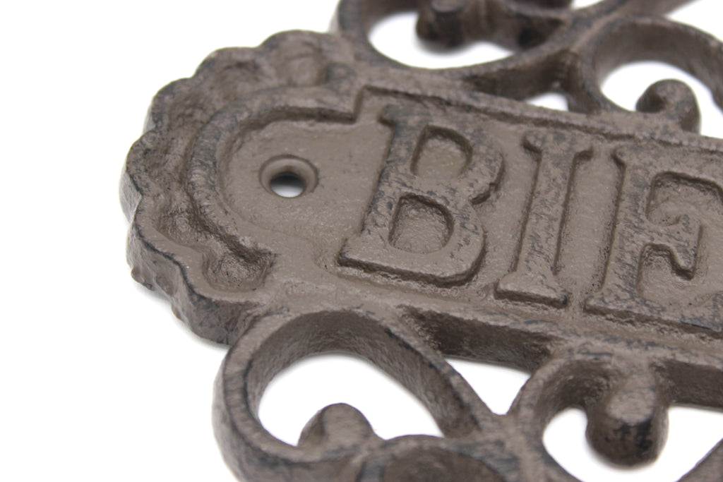 Décoration murale “Bienvenue” en fonte