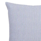 Housse de coussin 45 x 45 cm gris bleu/blanc en textile recyclé