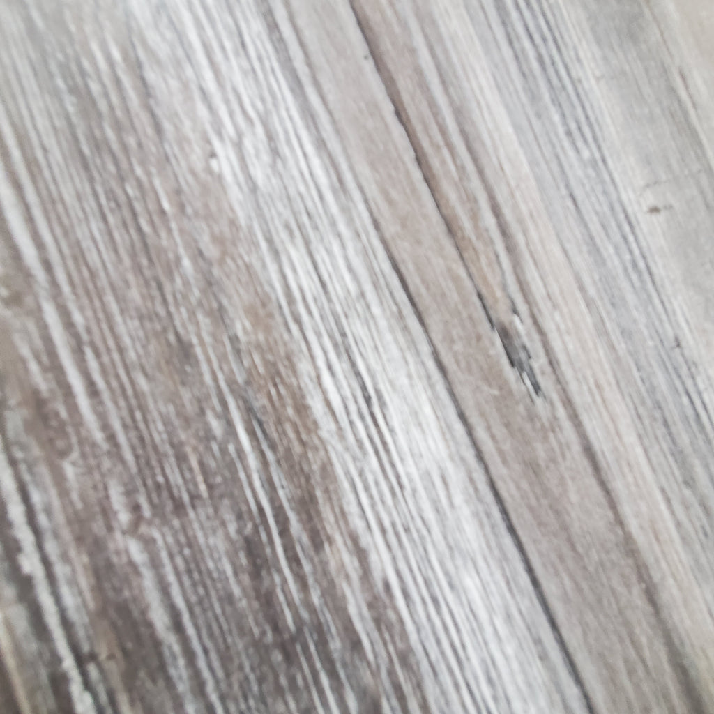Étagère murale en bois et métal blanc patiné