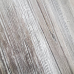 Étagère murale en bois et métal blanc patiné