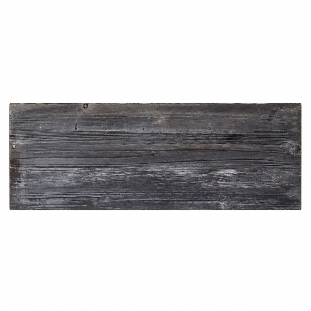 Étagère murale en bois et métal blanc patiné