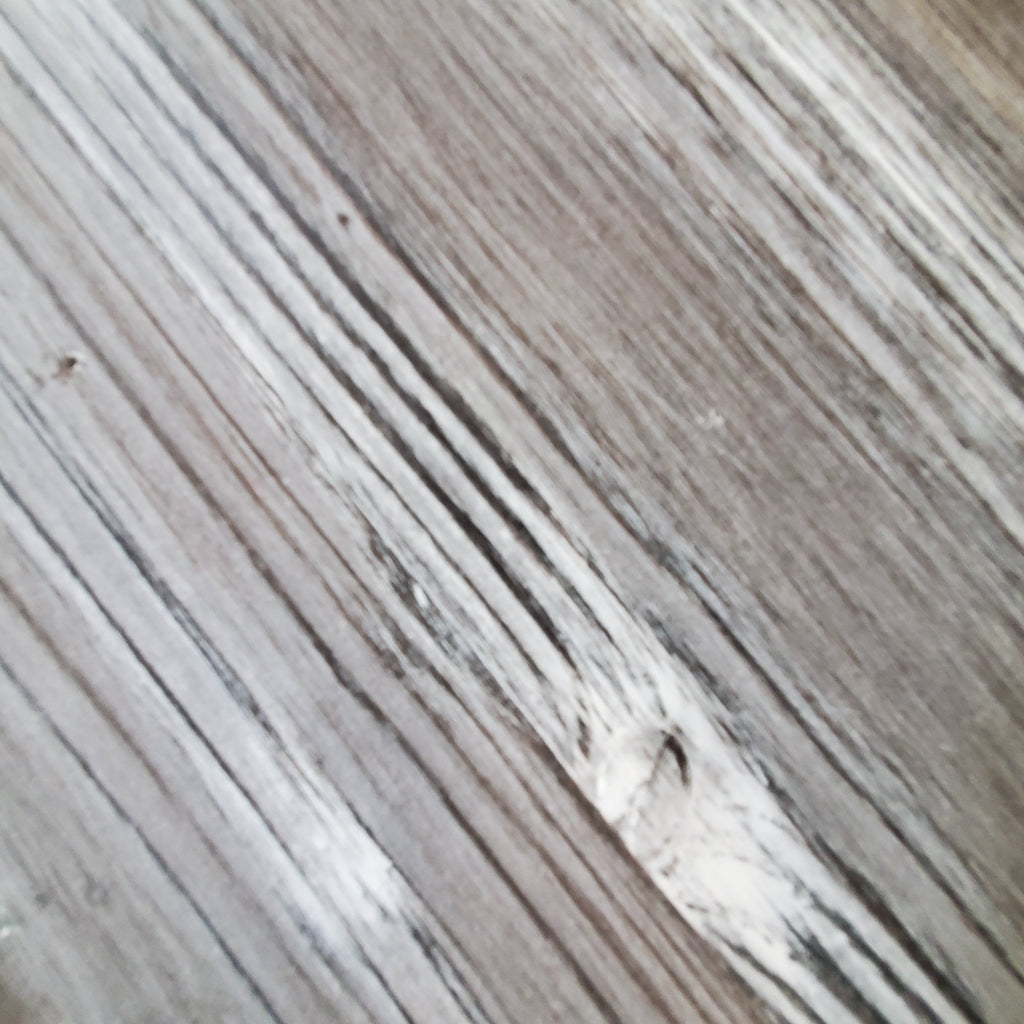 Etagère en bois et métal blanc patiné