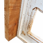 Étagère murale en bois patiné