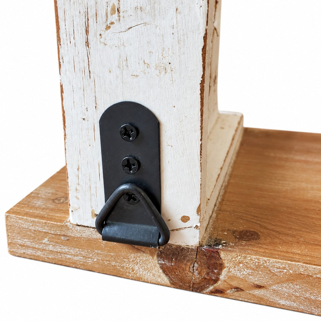 Étagère murale en bois patiné