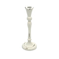 Grand bougeoir en fer blanchi style shabby campagne chic - Chic antique  - Maison Ysance