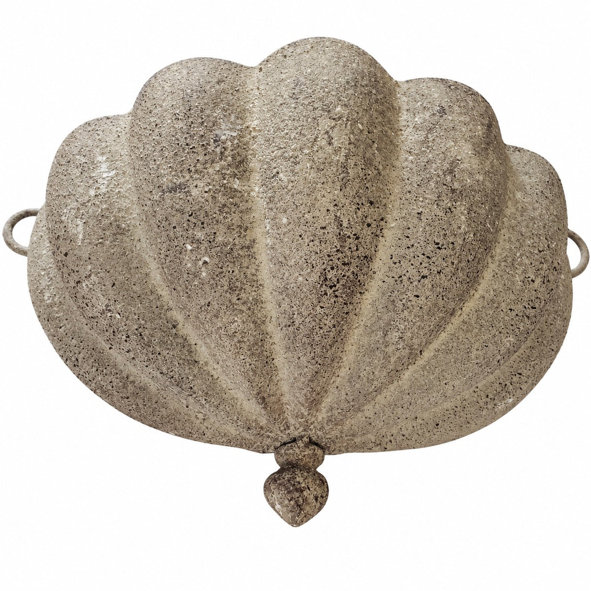 Wall-mounted planter in aged metal