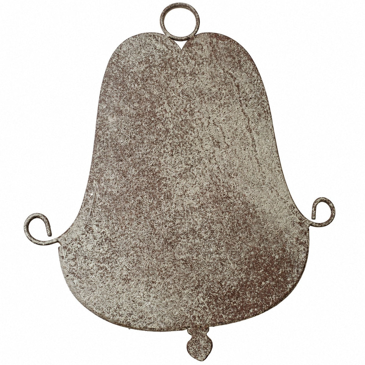 Wall-mounted planter in aged metal