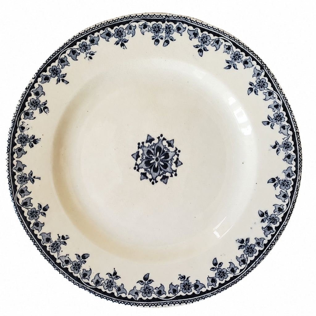 Lot de 4 assiettes anciennes Terre de Fer
