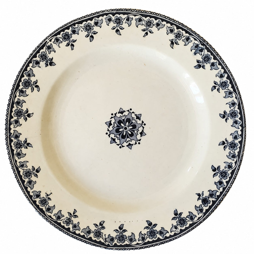 Lot de 4 assiettes anciennes Terre de Fer