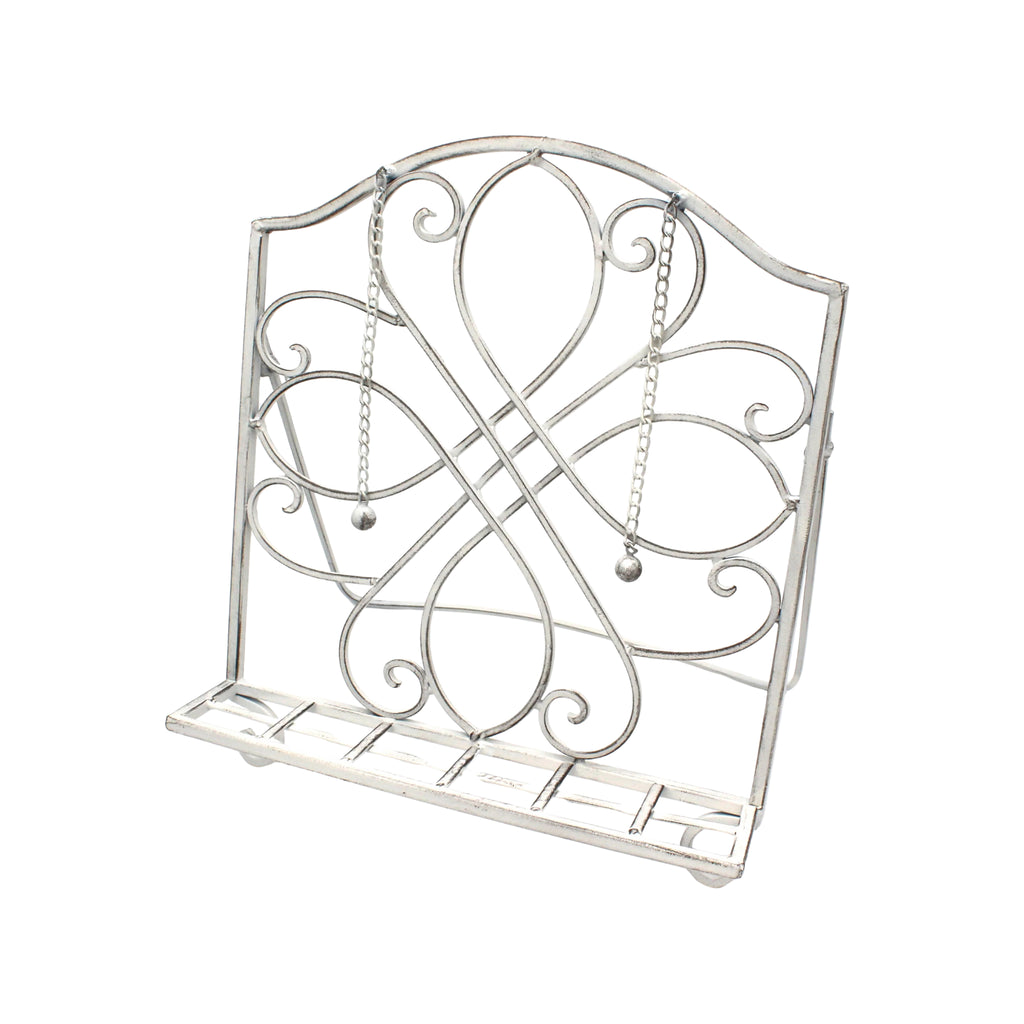 Lutrin de cuisine en fer blanc , idéal dans une cuisine campagne chic traditionnel - Clayre & Eef - Maison Ysance