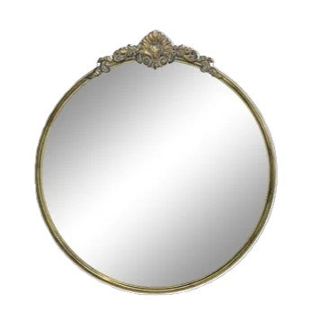 Miroir doré style antique campagne chic -Chic Antique - Maison Ysance 