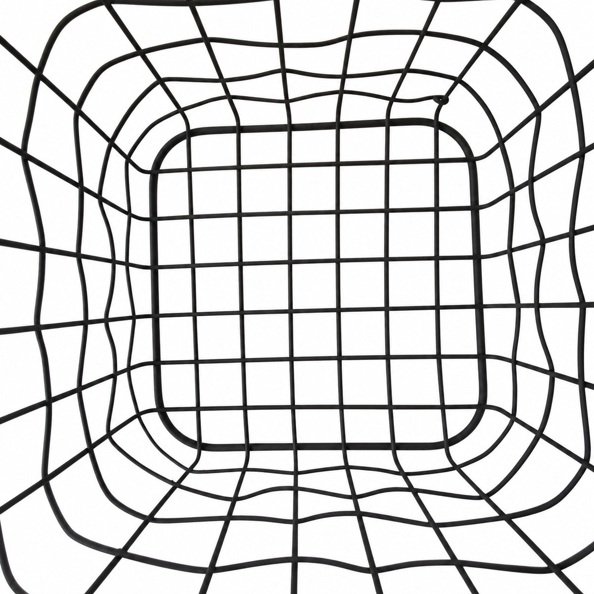Set of 3 square wire metal baskets
