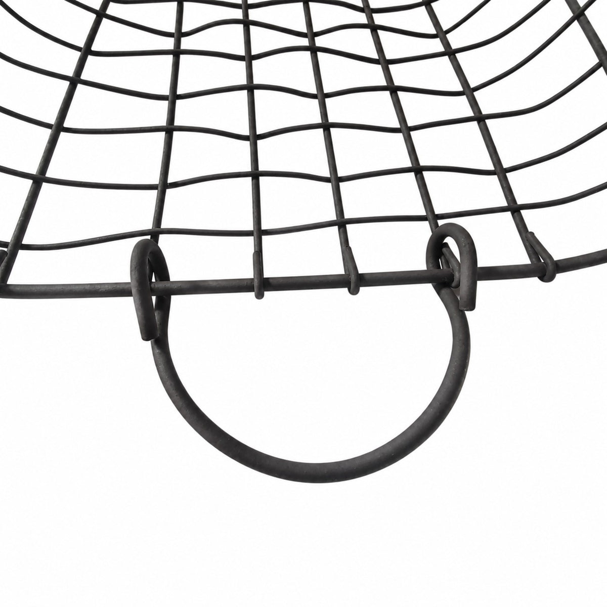Set of 3 square wire metal baskets