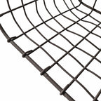 Set of 3 square wire metal baskets