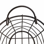 Set de 3 paniers ovales en métal filaire