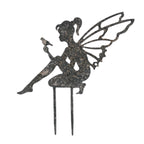 Pic de jardin Décor Elfe GM Gris métal  style campagne chic - Clayre & Eef - Maion Ysance