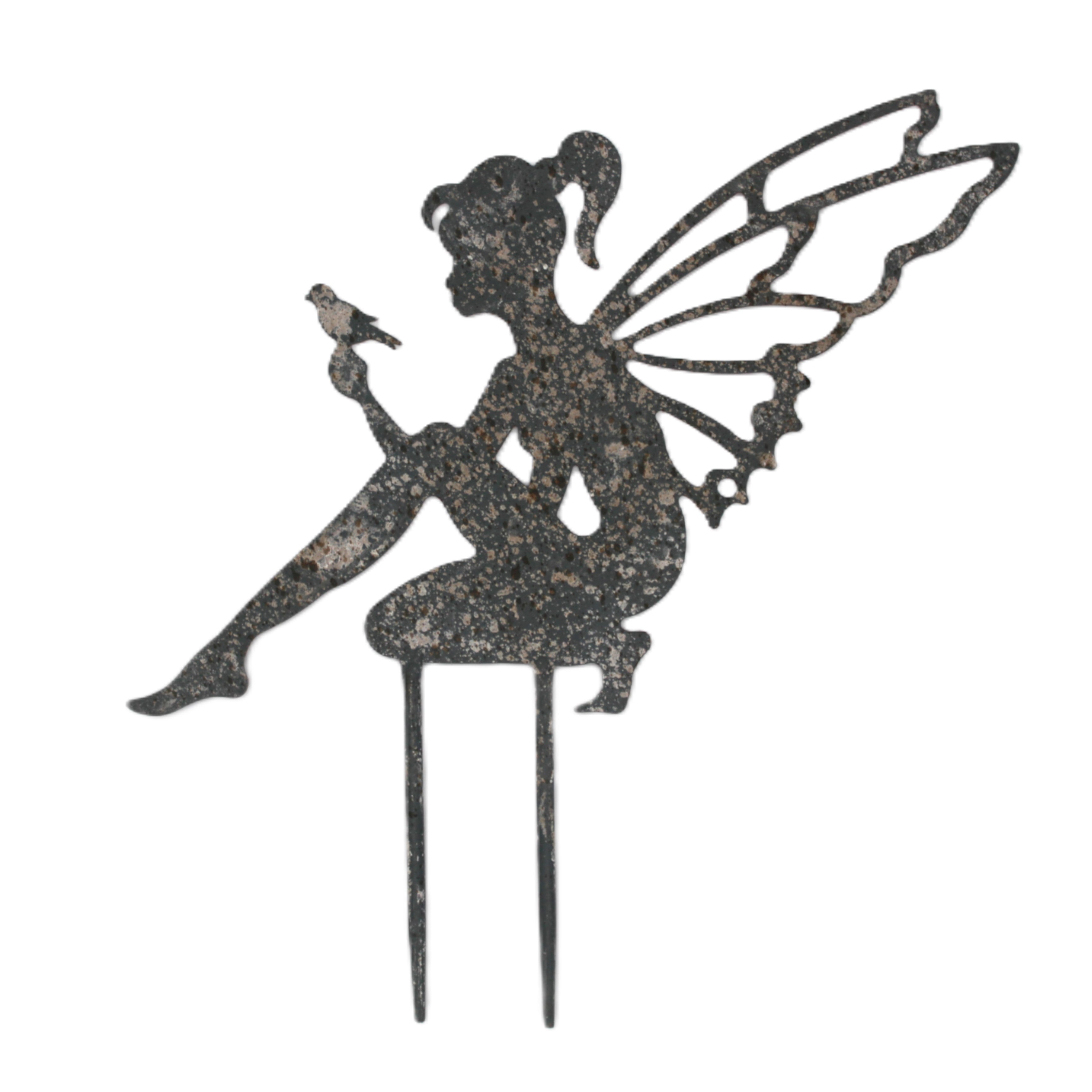 Pic de jardin Décor Elfe GM Gris métal  style campagne chic - Clayre & Eef - Maion Ysance