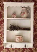 Pichet décoratif céramique  motif roses  campagne chic - Clayre & Eef - Maison Ysance 