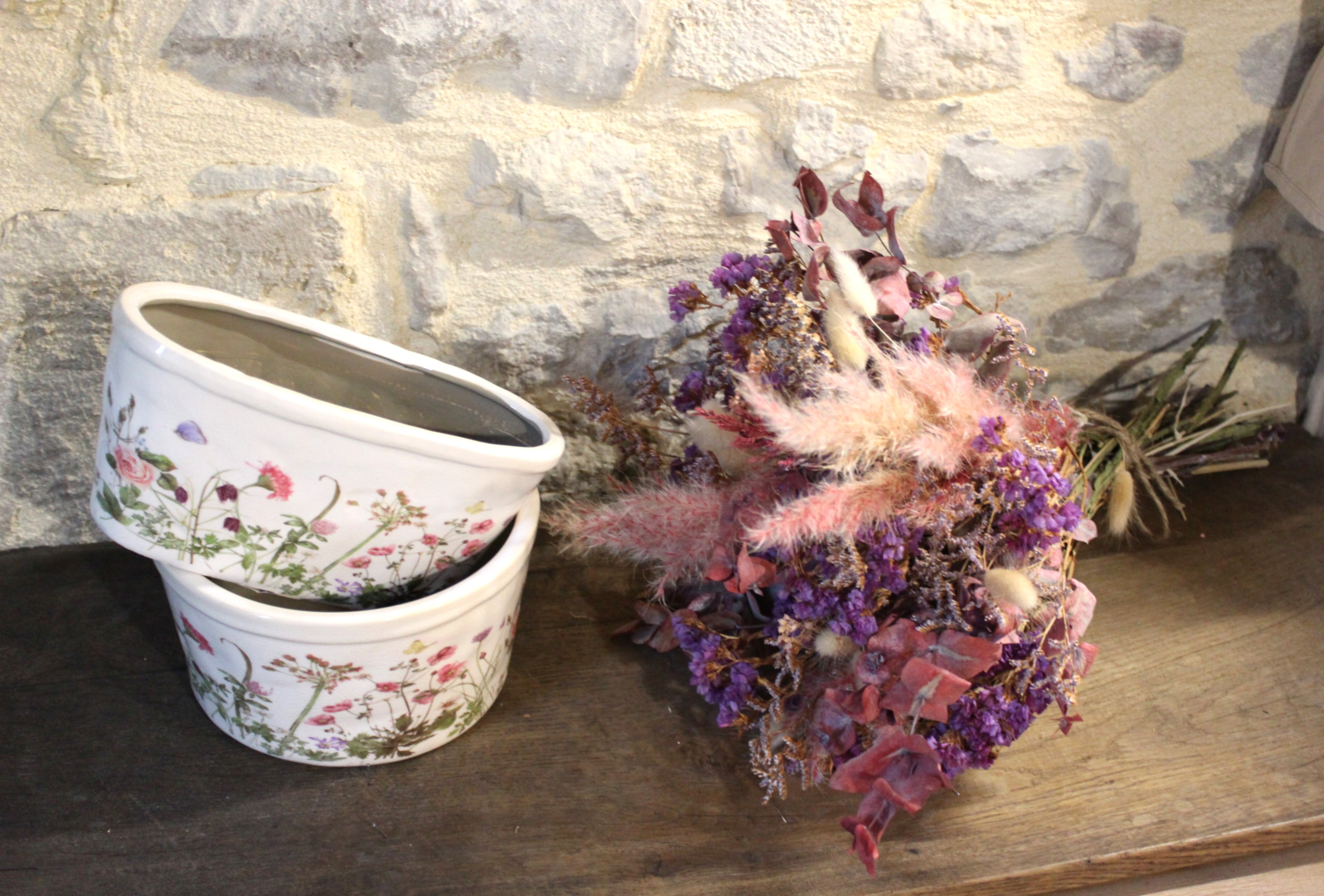 Pot en céramique  campagne chic Clayre & Eef - Maison Ysance 