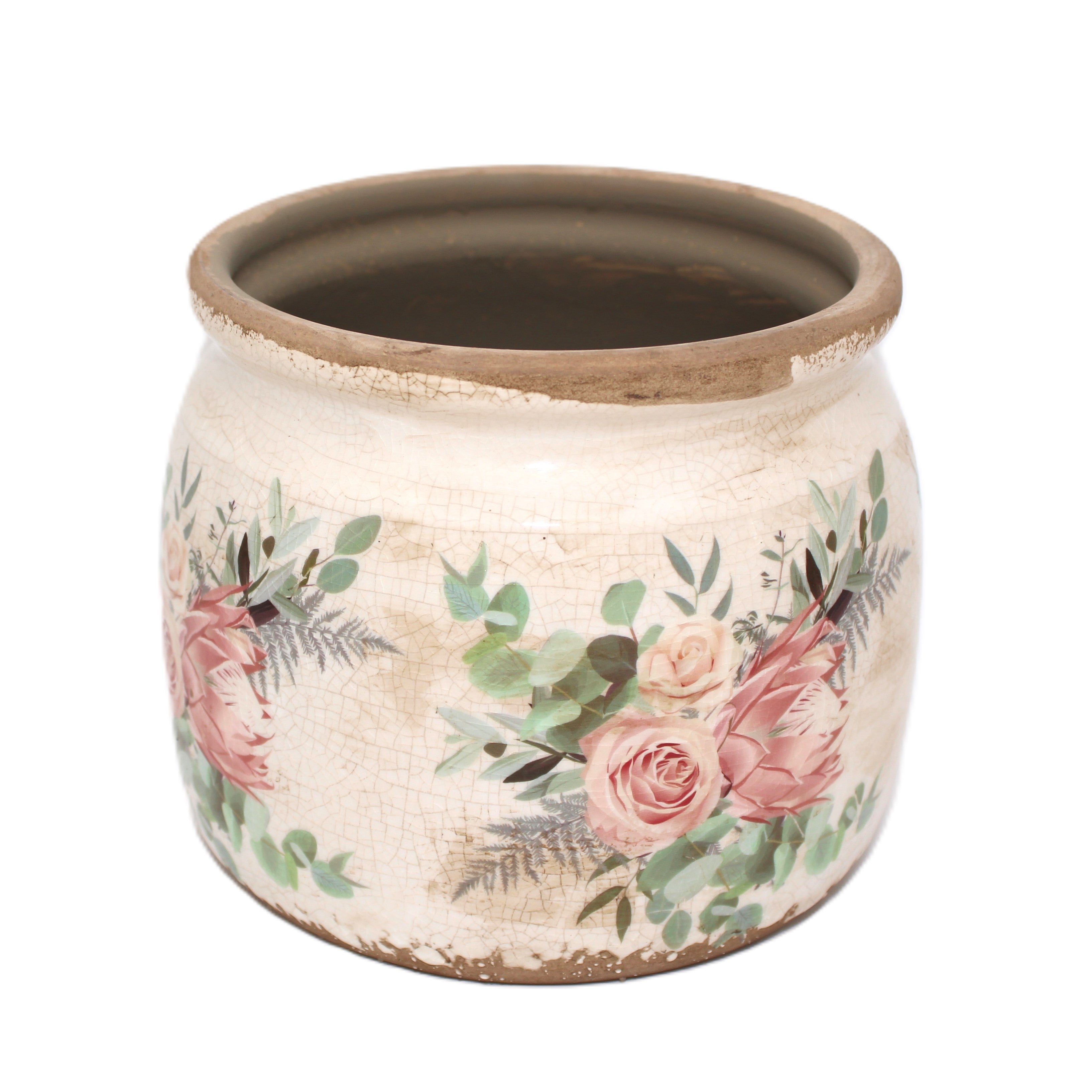 Pot en céramique  campagne chic Clayre & Eef - Maison Ysance 