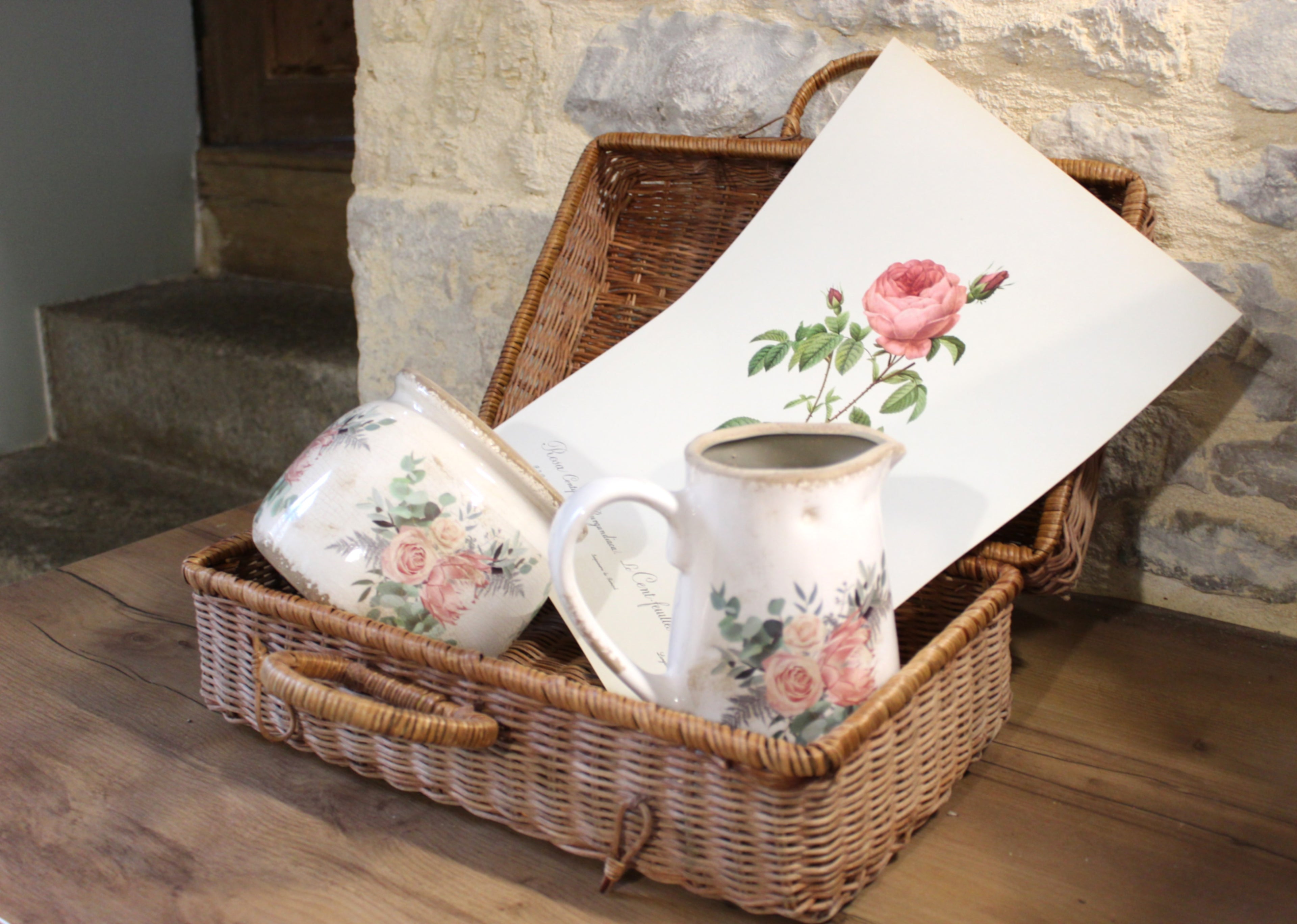 Pot en céramique  campagne chic Clayre & Eef - Maison Ysance 