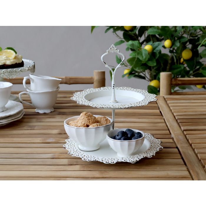 Joli présentoir de table , décoration campagne chic et maison de famille - Clayre & Eef - Maison Ysance 