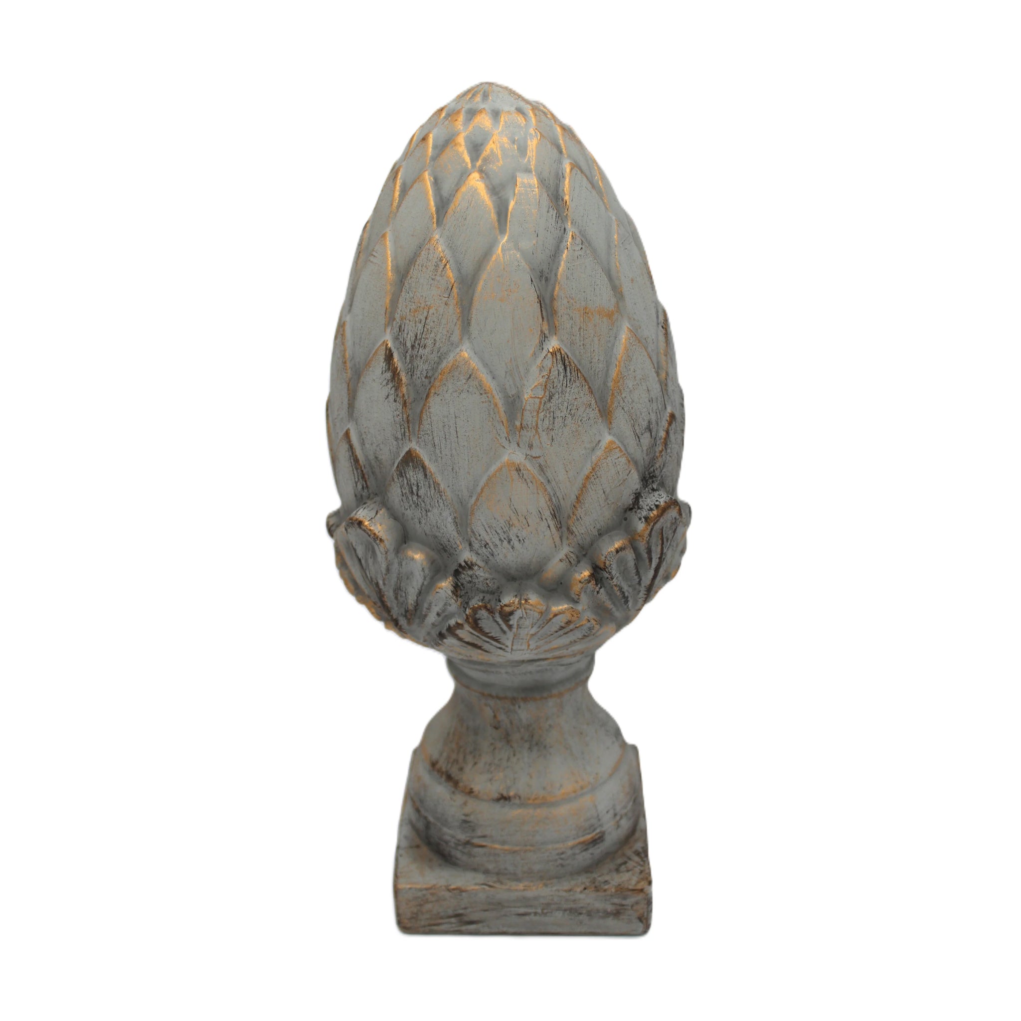 sculpture en forme de pomme de pin pour une décoration campagne chic- Clayre & Eef - Maison Ysance 