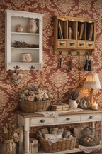 jolie petite armoire à suspendre en bois -ambiance campagne chic - maison de caractère - Clayre & Eef - Maison Ysance