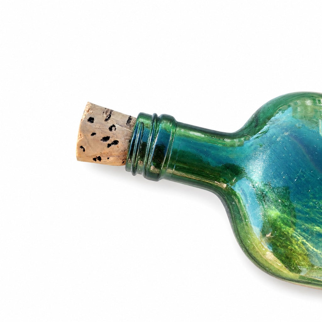 Bouteille pharmaceutique ancienne en verre