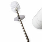 White ceramic toilet brush - "Toilettes" inscription