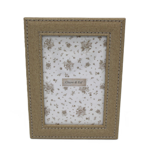 joli cadre photo 10x15 beige esprit campagne chic - maison de caractère - Clayre & Eef - Maison Ysance 