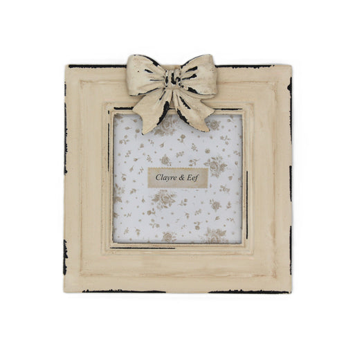 Cadre photo décor noeud style romantique et campagne chic - Clayre & Eef - Maisoj Ysance 