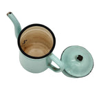 Cafetière ancienne en métal émaillé