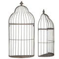 Set de deux cages pour intérieur ou extérieur campagne chic.