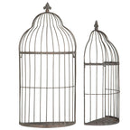 Set de deux cages pour intérieur ou extérieur campagne chic.