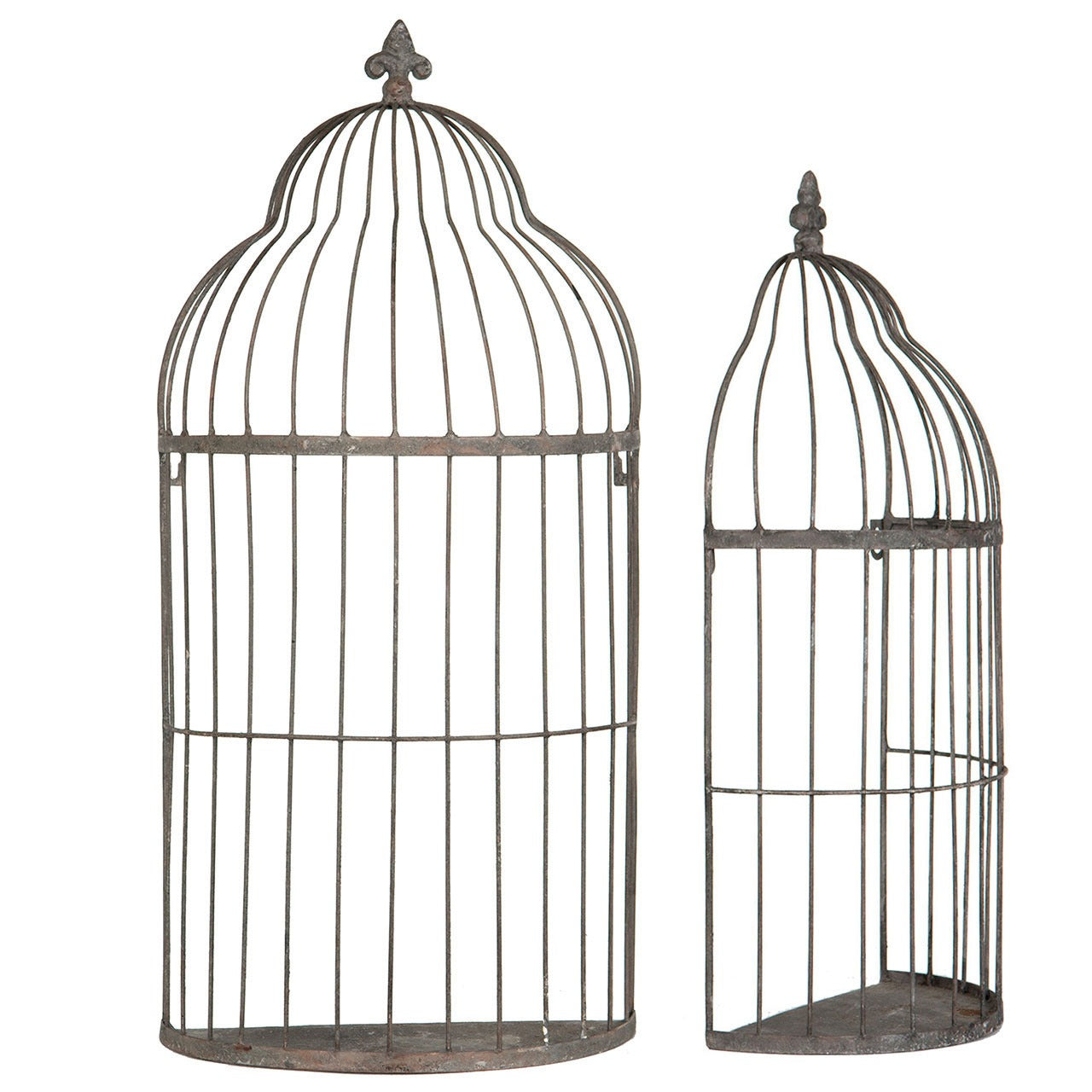 Set de deux cages pour intérieur ou extérieur campagne chic.