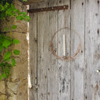 Couronne décorative pour bougies fines beige ambiance maison de charme et shabby chic