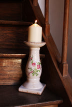 Très joli chandelier en céramique au décor floral -décoration campagne chic - maison de charme - Clayre & Eef - Maison Ysance