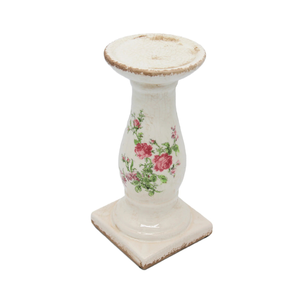 Très joli chandelier en céramique au décor floral -décoration campagne chic - maison de charme - Clayre & Eef - Maison Ysance