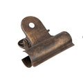 Clip en métal brun antique pour décoration et papeterie style farmhouse et maison de charme