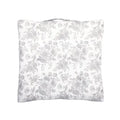 Coussin de palette blanc et gris 40x40 style campagne chic en coton recyclé